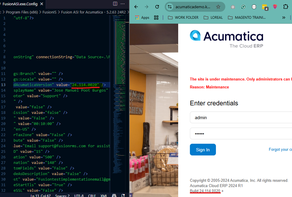 Acumatica Version