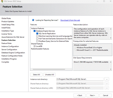 Select Features
