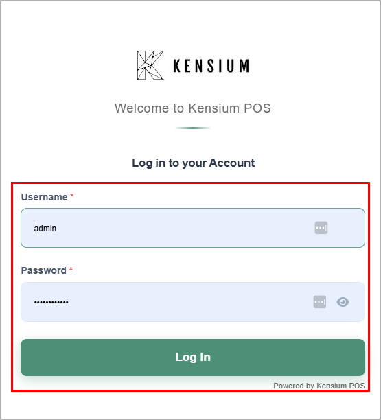 Login Screen Example