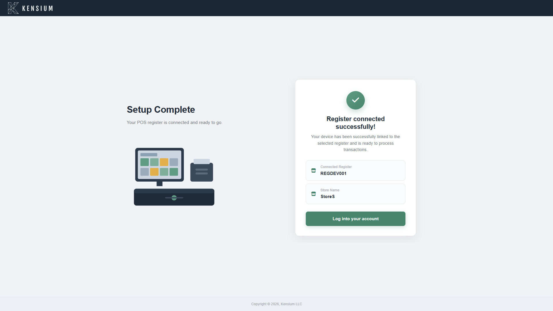 Connect Register - Success